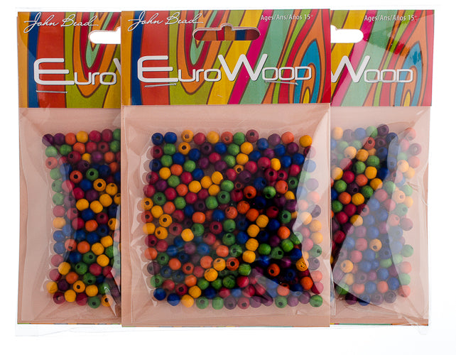 Euro Wood Beads Round 5mm 