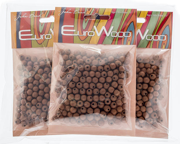Euro Wood Beads Round 6mm 