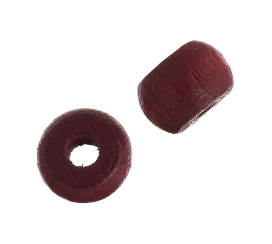 Euro Wood Crowbeads 9x6mm 