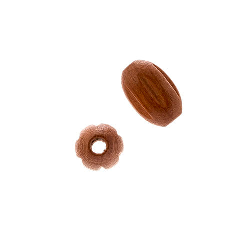 Euro Wood Beads Oval Rigged 7x10.5mm 