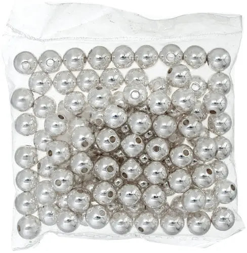 Metal Beads Round 6mm/1.5mm Ho Silver Lead Free