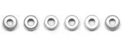 Metal Double Washer Bead Antique Silver 6x3mm 2.5mm Hole Lead Free