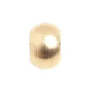 Metal Bead Round Solid 6x5mm Large Hole Brass Lead-free / Nickel-free