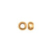 Metal Bead Round Solid 6x4mm Large Hole Plated Lead Free Gold Nickel Free - Cosplay Supplies Inc