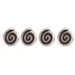 Metal Bead Spiral 9x10mm Antique Silver Lead Free / Nickel Free - Cosplay Supplies Inc