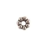 Metal Spacer Bead Daisy 9mm Antique Silver Lead Free / Nickel Free - Cosplay Supplies Inc