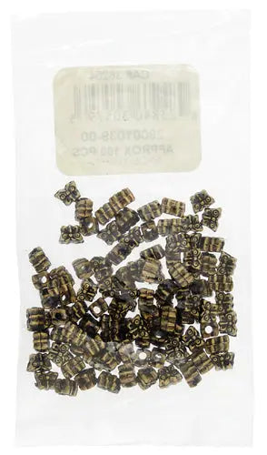 Metalized Beads Rigged Rondell 2.5x5mm