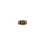 Beads Metalized Ribbed Rice Shape 3.5x6mm Antique Gold - Cosplay Supplies Inc