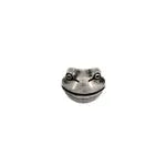 Beads Metalized Frog Face (Hole Sideways) 9mm Antique Silver - Cosplay Supplies Inc