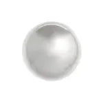 Metalized Bead W/ Sterling Silver Coating Round 18mm Silver - Cosplay Supplies Inc