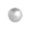 Metalized Bead W/ Sterling Silver Coating Round 18mm Silver