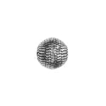 Metalized Bead W/ Sterling Silver Coating 8mm Sand Bead Antiquesilver - Cosplay Supplies Inc