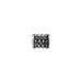 Metalized Bead W/ Sterling Silver Coating 6x4mm Rectangle Silver Antique - Cosplay Supplies Inc