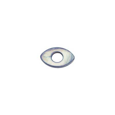Shell Oval W/ Center Hole 15x25mm 8" Strung (8pcs)