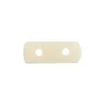 Bone Spacer 2 Hole 17mm White Worked On Bone - Cosplay Supplies Inc