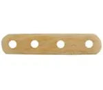 Bone Spacer 4 Hole 34mm Antique Ivory Worked On Bone - Cosplay Supplies Inc
