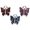 Pendant - Small Epoxy Butterfly Assorted Colours Lead Free