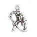 Pendant - Hockey Player 17mm Antique Silver Lead Free / Nickel Free - Cosplay Supplies Inc