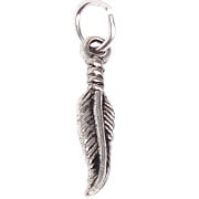 Pendant - Feather Antique Silver - Cosplay Supplies Inc