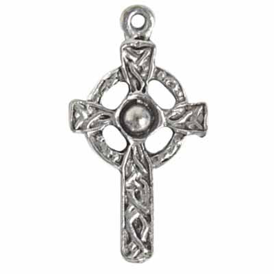 Pendant - Celtic Cross Antique Pewter Lead Free - Cosplay Supplies Inc