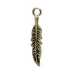 Pendant - Feather 26x6mm  Lead Free / Nickel Free - Cosplay Supplies Inc