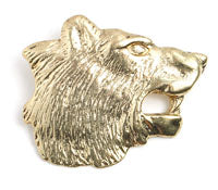 Pendant - Bear Head Antique Gold Lead Free / Nickel Free - Cosplay Supplies Inc