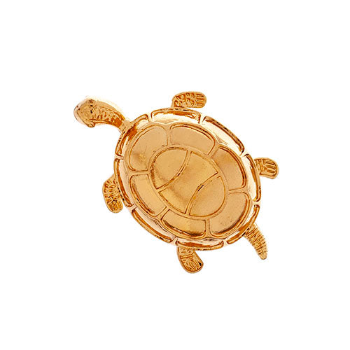 Pendant Turtle Shiny Gold Lead Free - Cosplay Supplies Inc