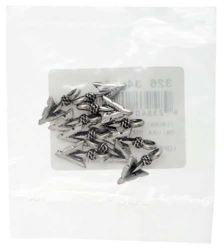 Pendant - Arrowhead Small 10x8mm Antique Silver Lead Free / Nickel Free