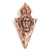 Pendant - Arrowhead/Face Antique Copper
