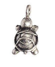 Pendant - Cartoon Turtle Antique Silver Lead Free / Nickel Free