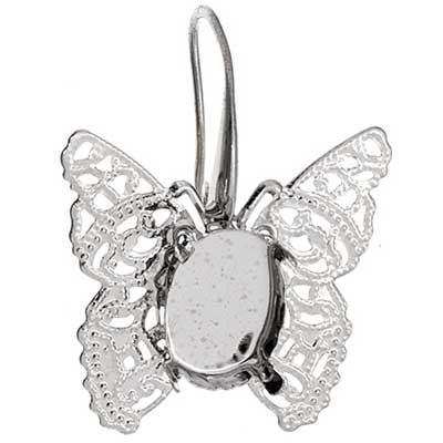 Filigree Earring Setting 26x27mm Butterfly - Cosplay Supplies Inc