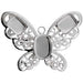 Filigree Pendant Setting 32x42mm Butterfly - Cosplay Supplies Inc