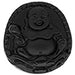 Glass Pendant Buddha Sitting 49x52mm Black