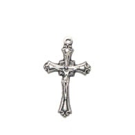 Religious Cross Nickel 18x30mm With Ring