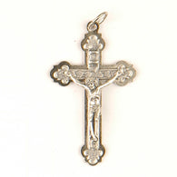 Religious Cross Nickel With Ring Heart Design