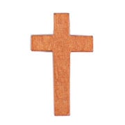 Cross Wooden Religious 12x23mm with 1.5mm Large Hole