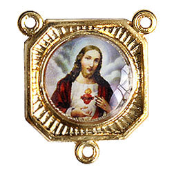 Medal With 3 Loops Sacred Heart Of Jesus
