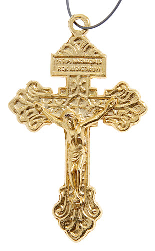 Religious Cross Gold 55mm Without Ring