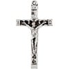 Religious Cross Antique Silver 44x24mm With Ring Lead Free / Nickel Free