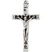 Religious Cross Antique Silver 44x24mm With Ring Lead Free / Nickel Free