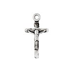 Religious Cross Antique Silver 22x12mm With Ring Lead & Nickel Free