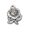 Religious Pendant Rose With Ring Nickel