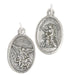 Religious Pendant Lead Free Guardian Angel / St. Michael Nickel With Ring