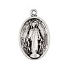 Religious Pendant Antique Silver 25x16mm With Ring Lead & Nickel Free