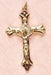 Religious Cross Gold 30x50mm Without Ring