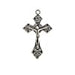Pendant- Religious Cross With Loop 37.5x33mm Antique Silver 10pcs