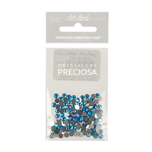 Preciosa Czech Crystal Viva12 Flat Back SS16 438 11 612 Bermuda Blue