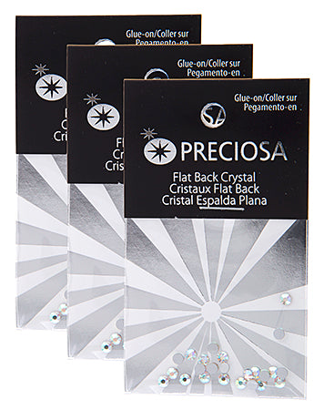 Preciosa Czech Crystal Viva12 Flat Back - Packaged