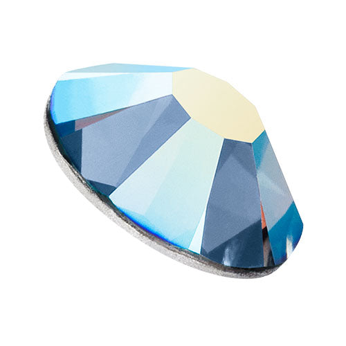 Preciosa Maxima Czech Crystal Flat Back 438 11 615 Denim Blue Aurora Borealis