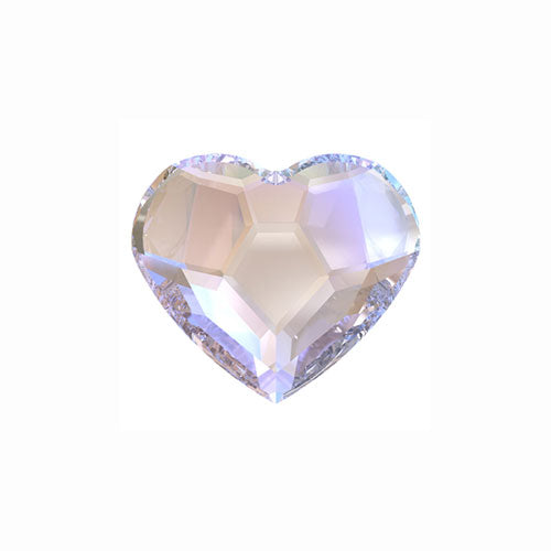 Preciosa Czech Crystal Flat Back Heart 438 18 301 Foiled